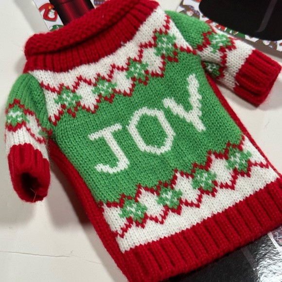 Pack Of Two Christmas Ugly Wine Bottle Sweater - Picture 2 of 9